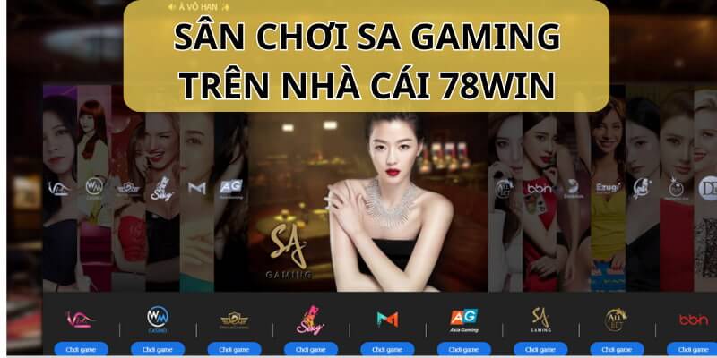 SA Gaming mang đến nhiều thể loại game casino hot