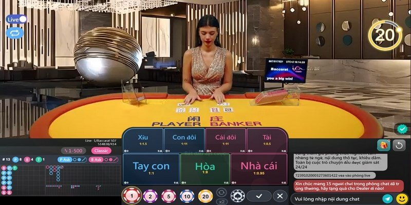 Sảnh cược Via cung cấp game bài Baccarat siêu hấp dẫn